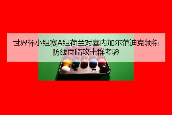 世界杯小组赛A组荷兰对塞内加尔范迪克领衔防线面临攻击群考验